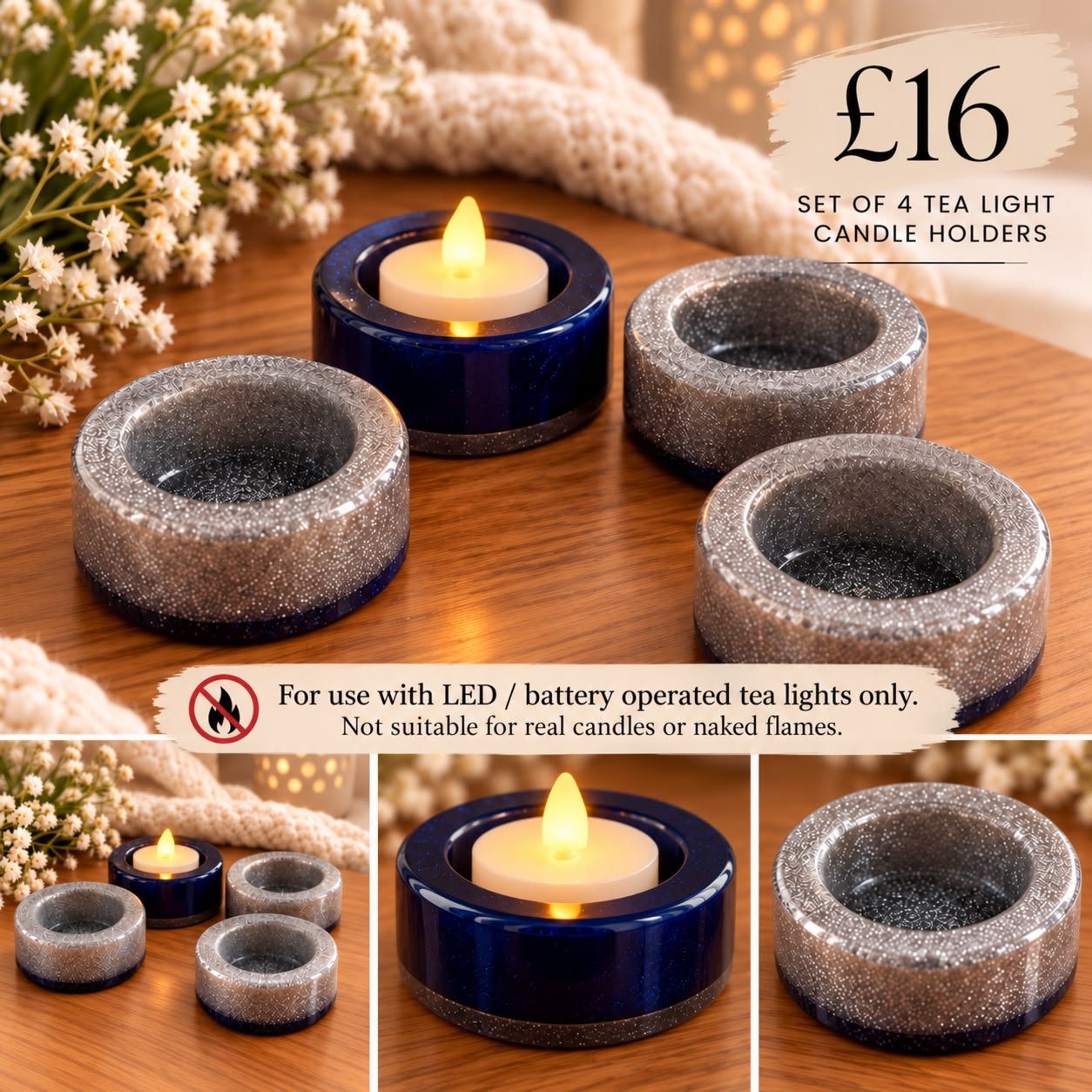 Tea Light Candle Set of 4