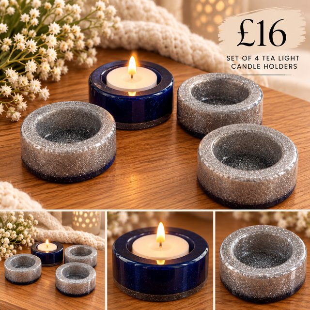 Tea Light Candle Holders Set