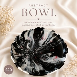 B&W Abstract Bowl