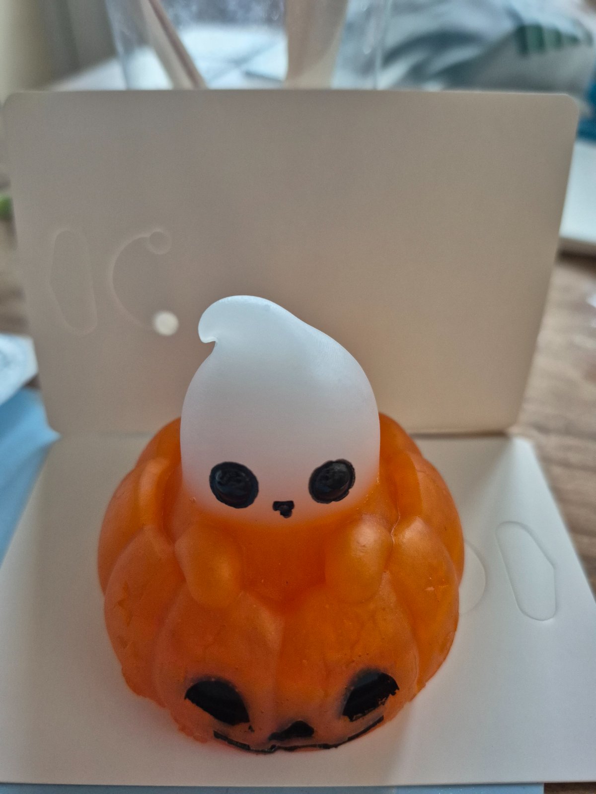 Ghost on a pumpkin