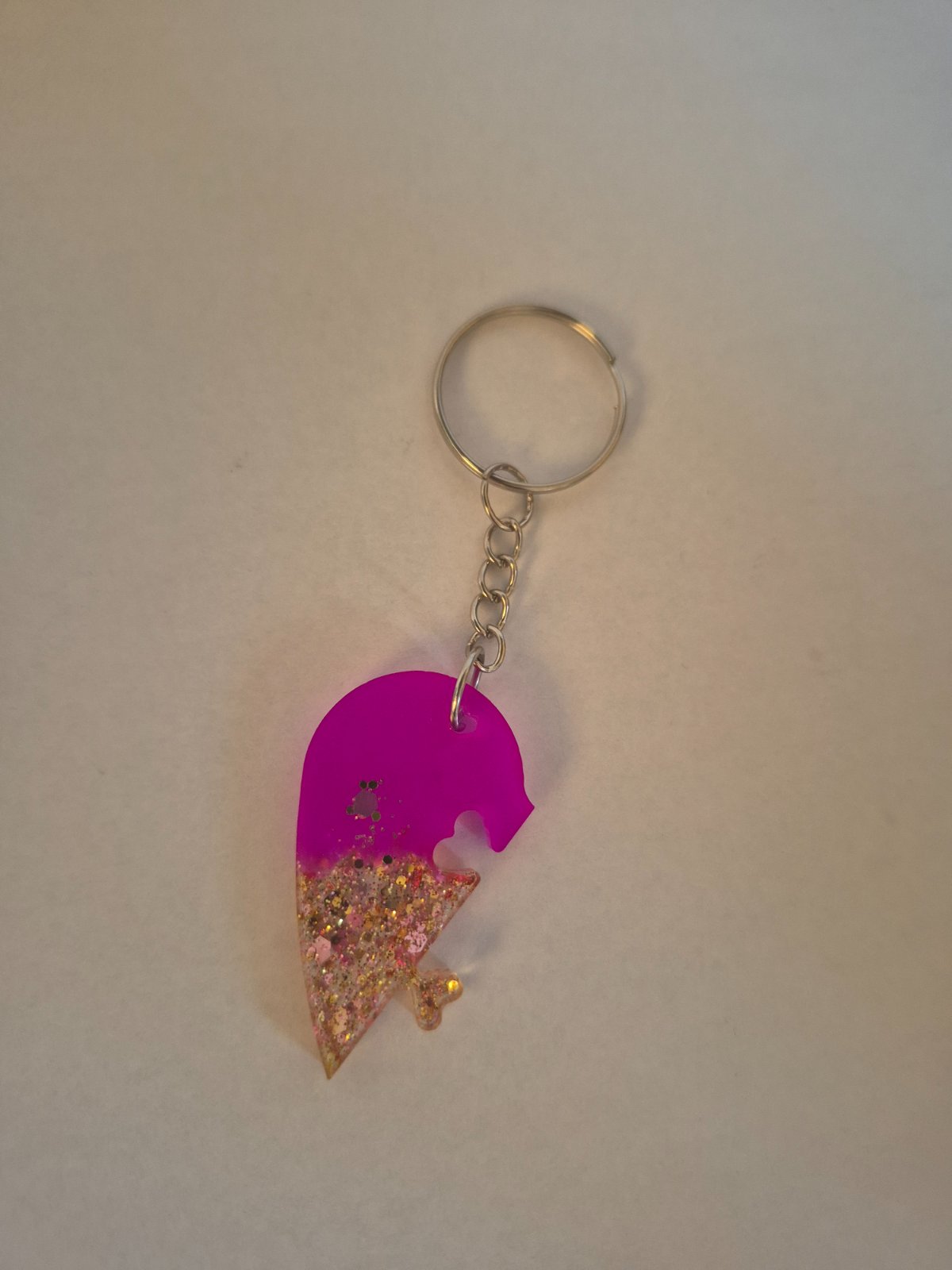 Friendship heart keyrings