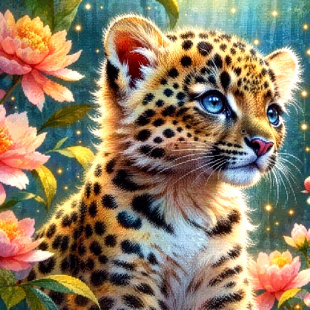 🐆 Elegant Leopard Diamond Painting Kit