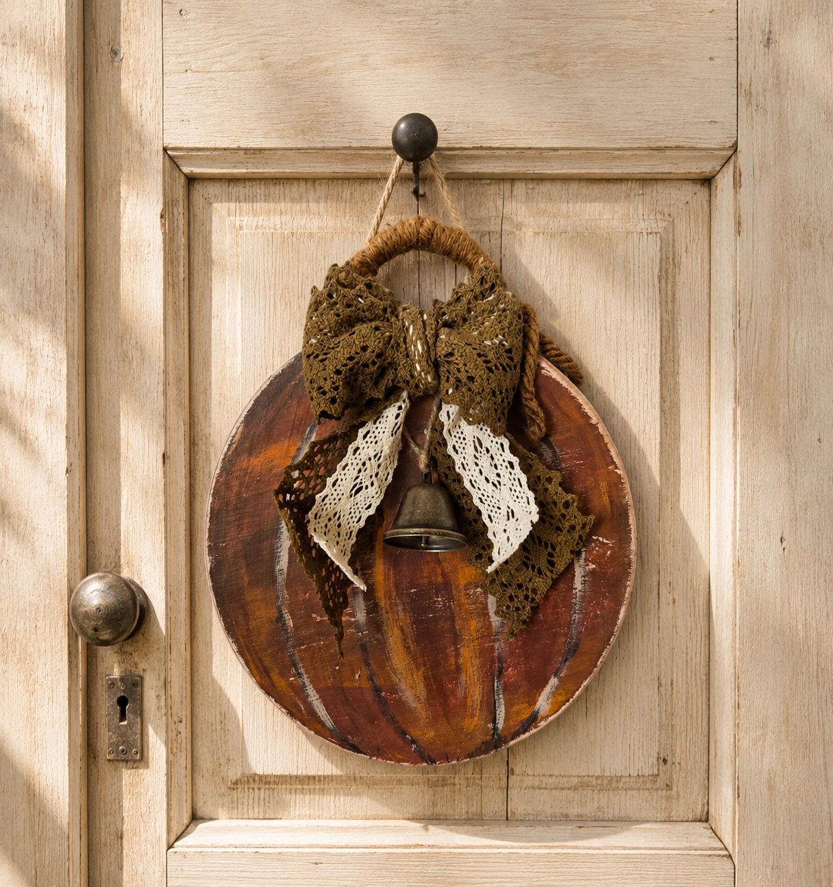 Reversible Wooden Pumpkin Hanger