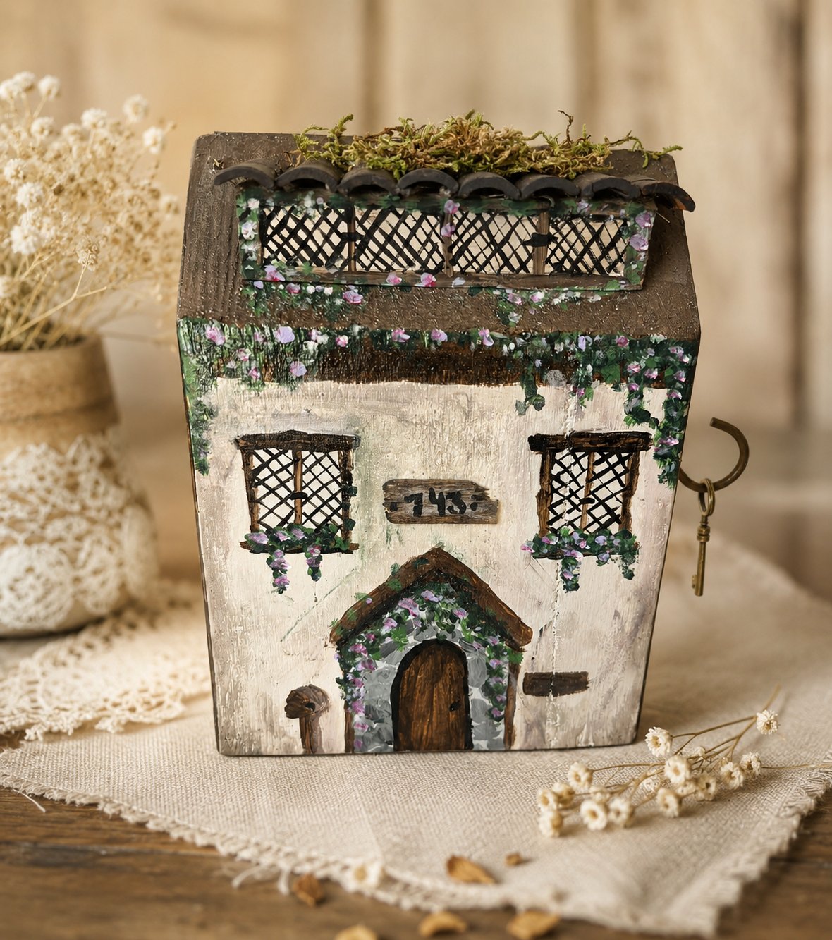 Handmade Wooden Miniature Cottage