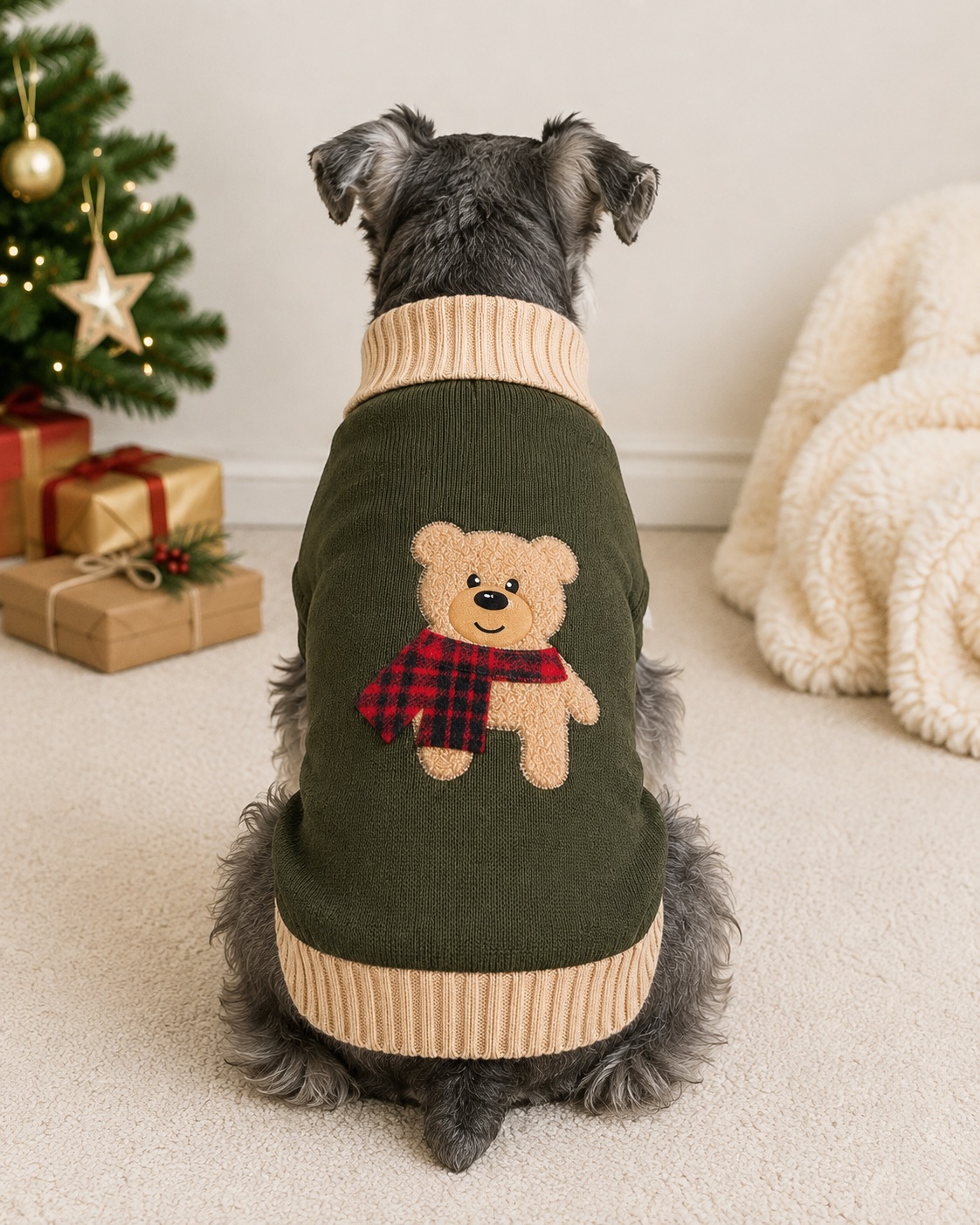 Cute embroidered bear jumper
