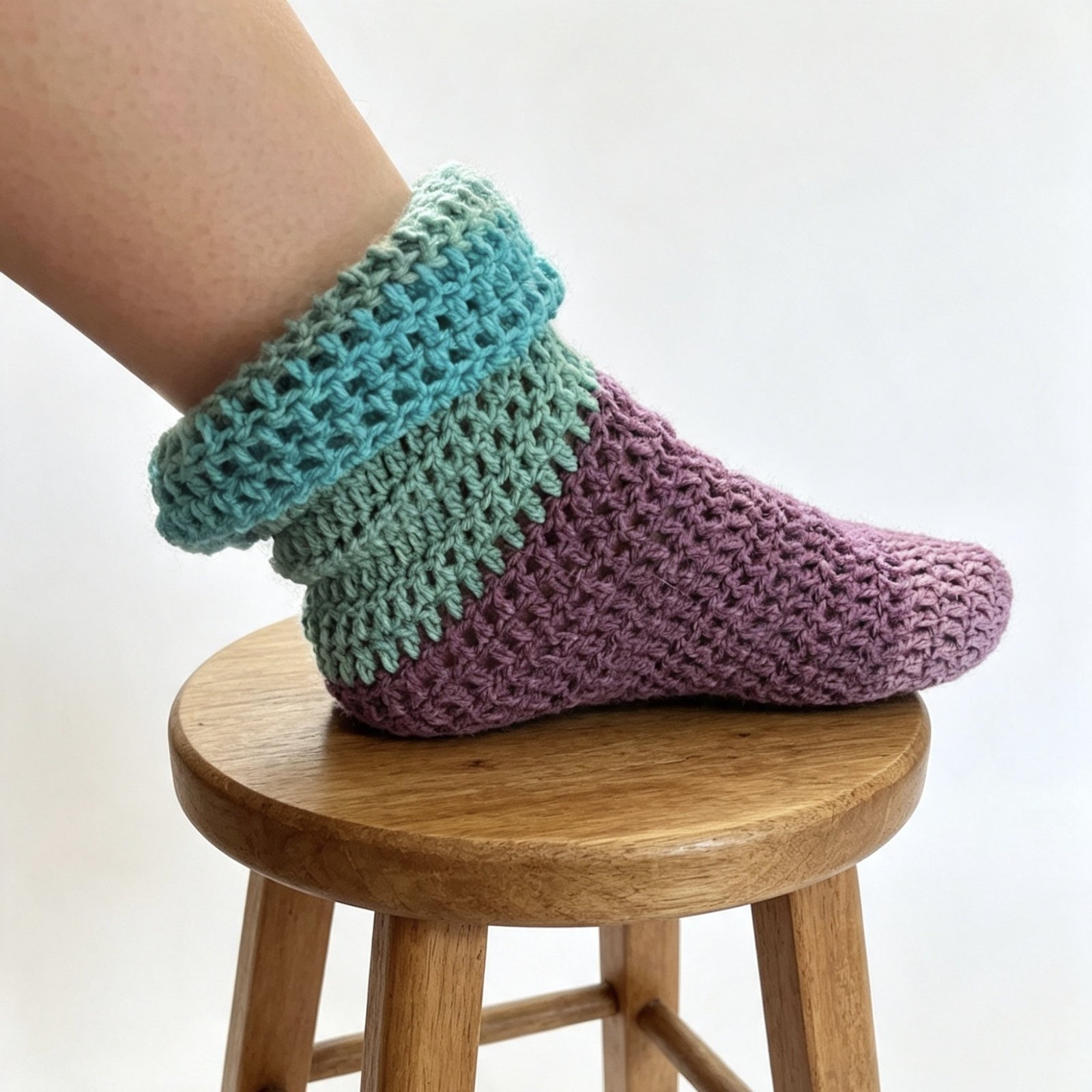 Handmade Crochet Socks – Custom Sizes & Colours