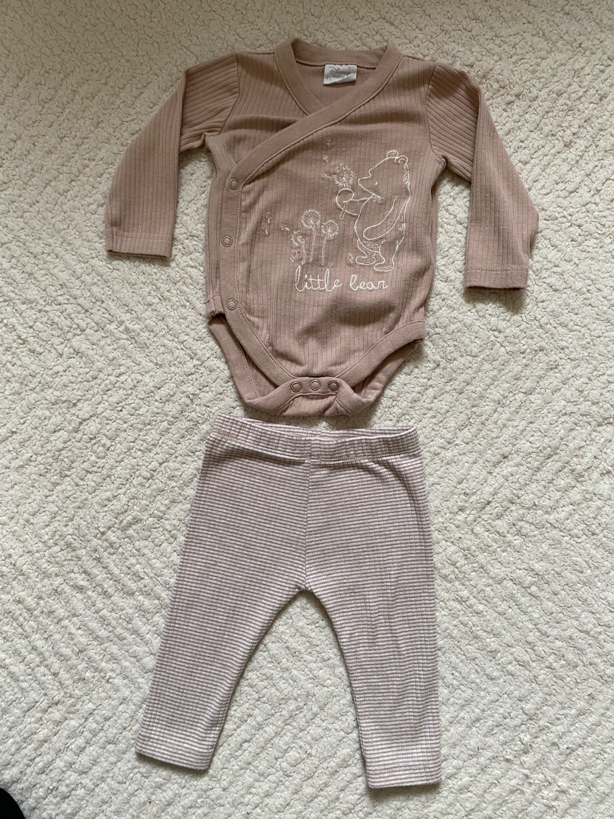 Pooh Bear 🐻 | Disney Baby Brown Vest & Leggings |0-3 months|