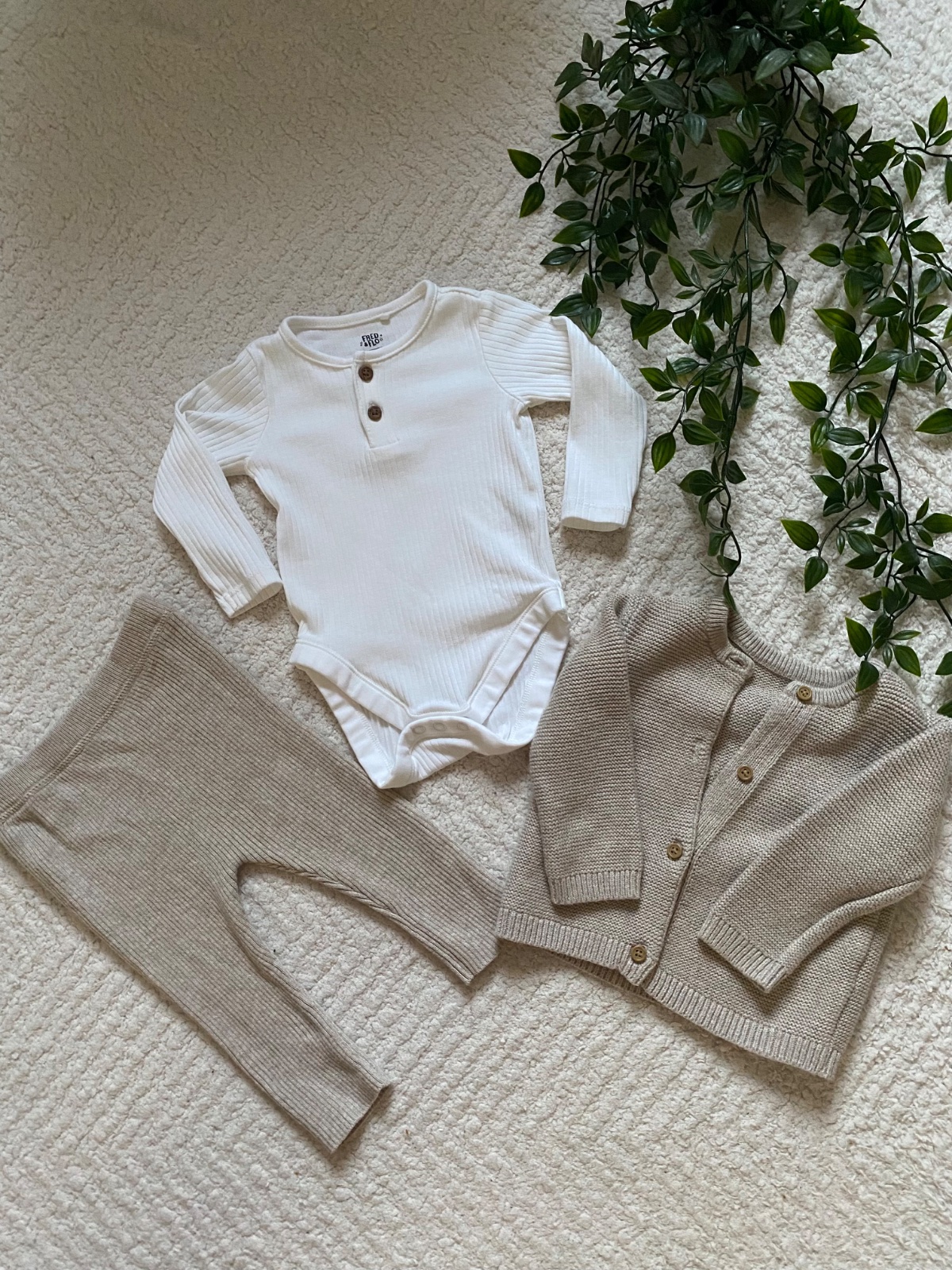 Teddy Cuddles 🐻 | F&F Baby Bear 3-Piece Set |3-6 months|