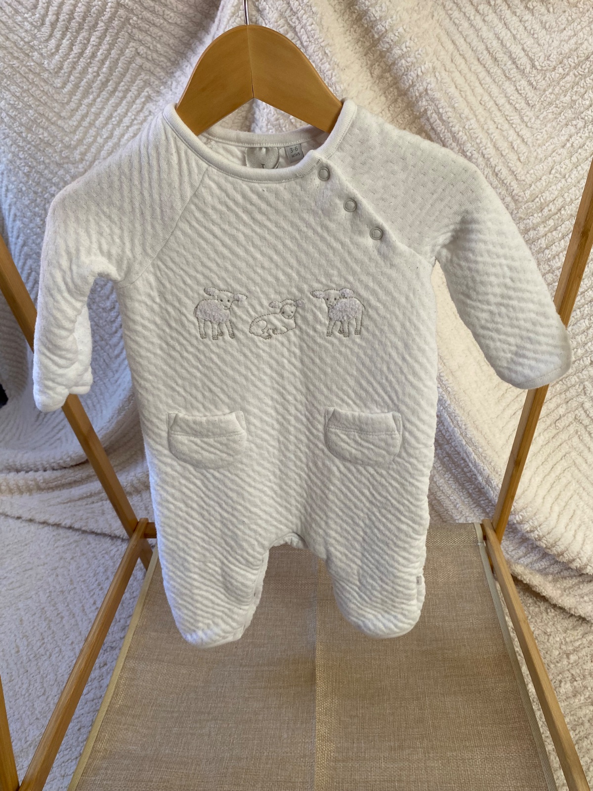 Little Lamb 🤍 | Jasper Conran White Romper |3-6 months|