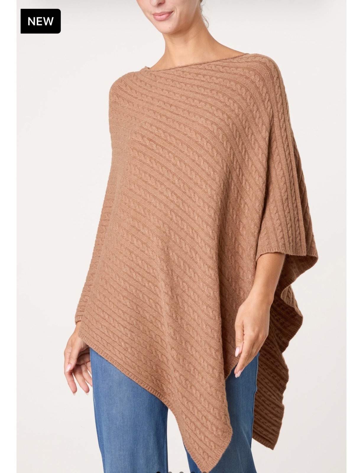 ESSENTIAL KNIT PONCHO