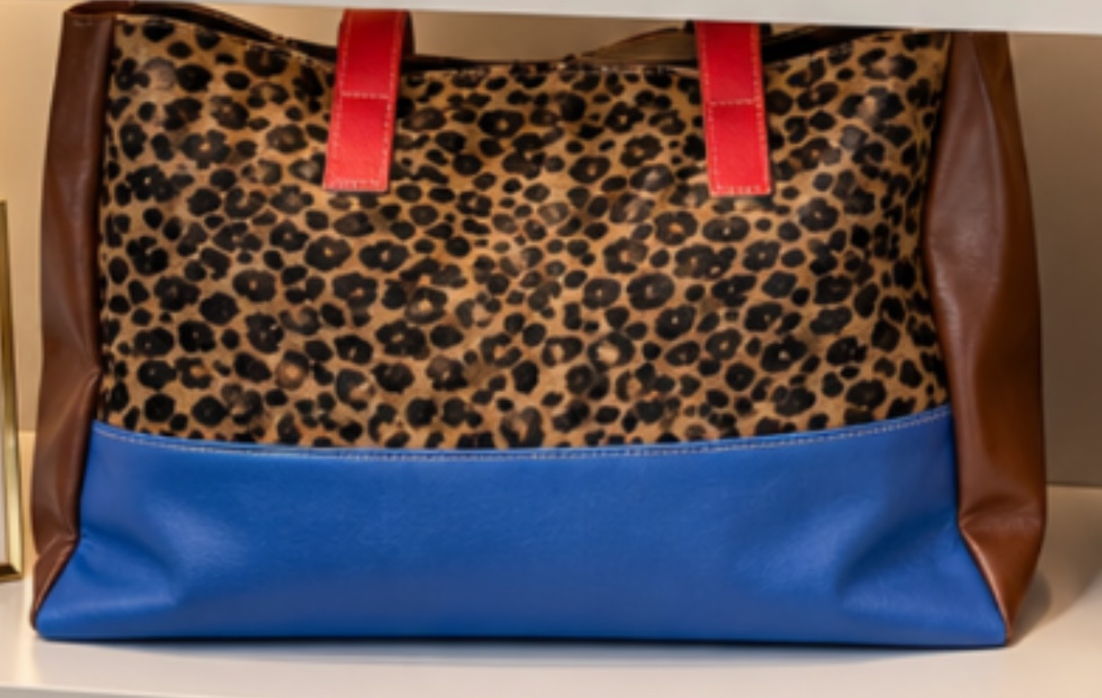 Leather tote