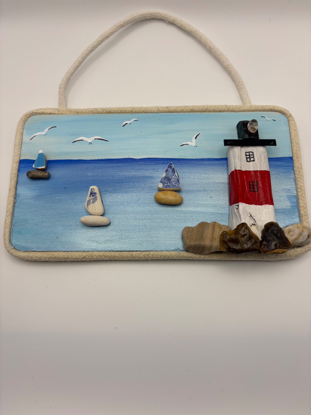 Lighthouse wall hanging.