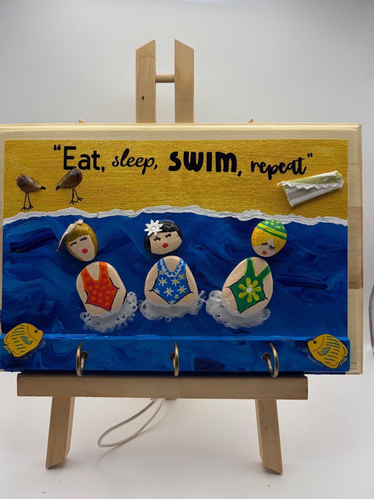 Eat, Sleep, Swim key/jewellery holder.