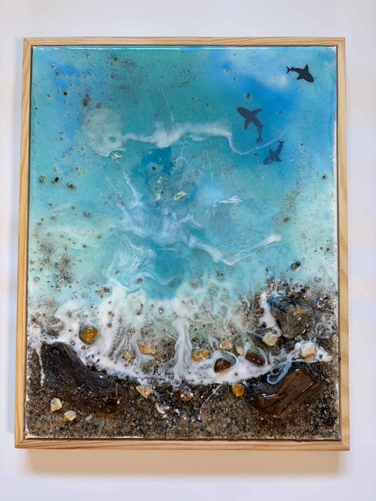Resin on Canvas Seascape