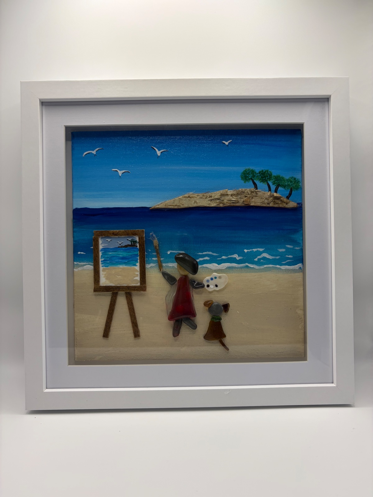 Painting on the beach!