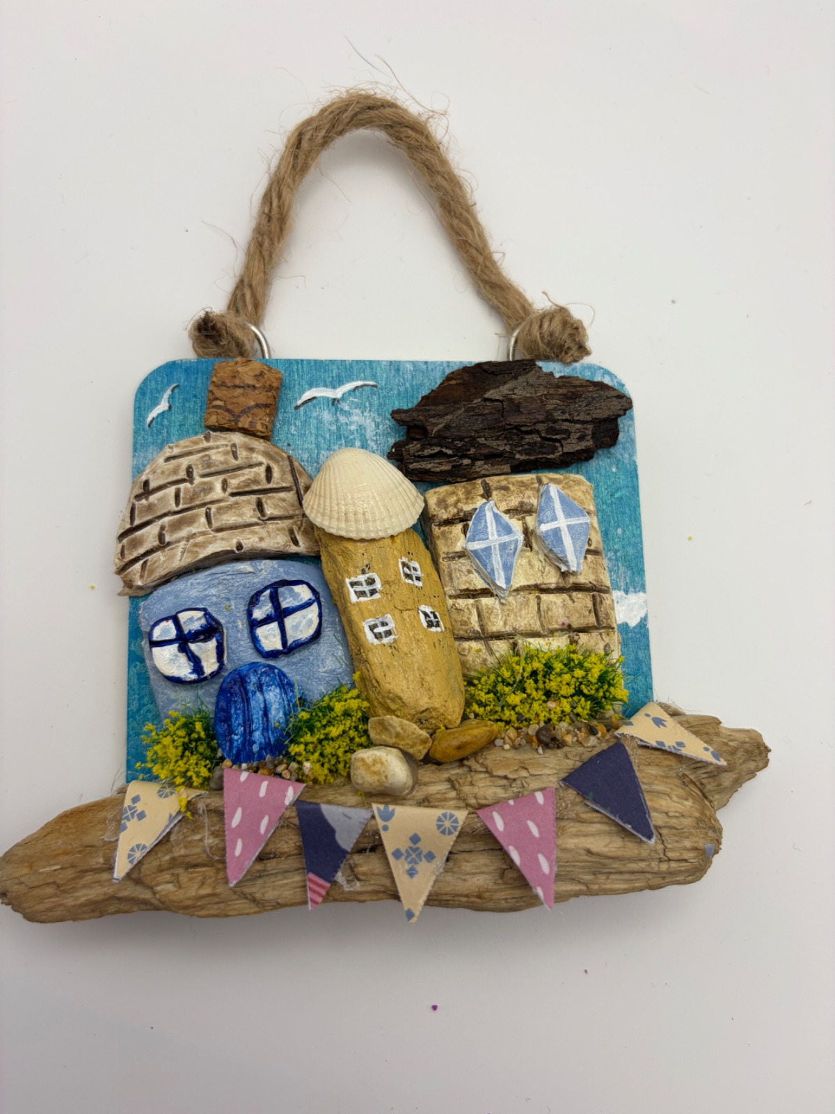 Beach Cottages wall hanger