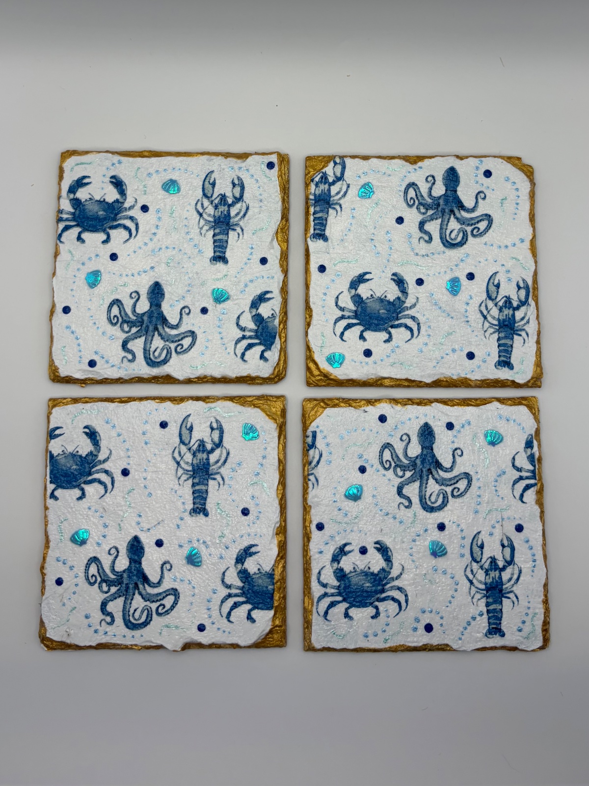 Ocean themed coasters