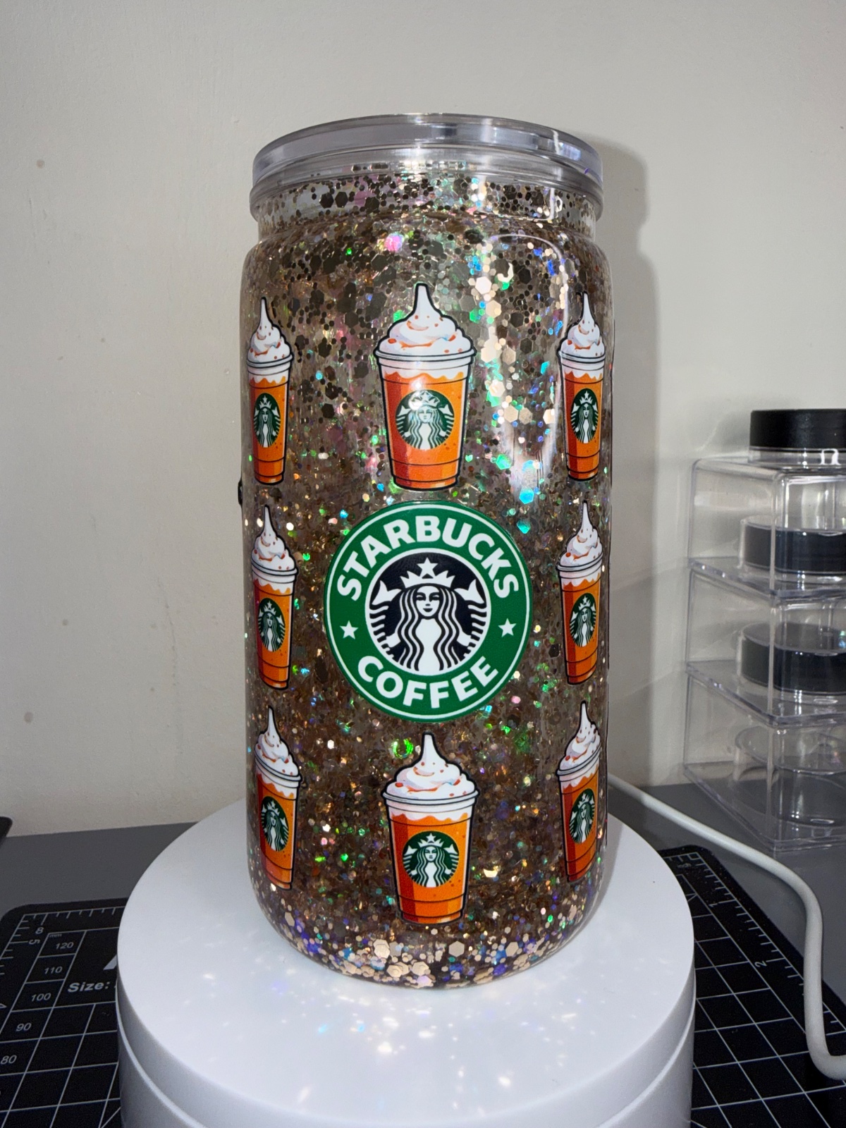 Starbucks snowglobe cup