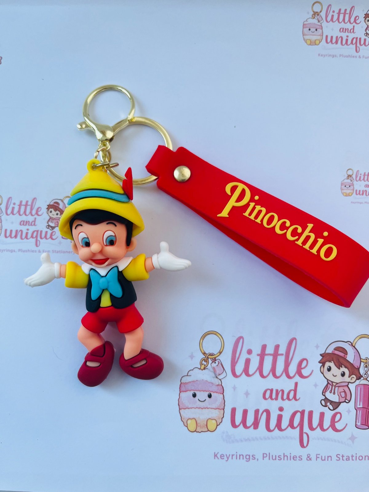 Pinocchio Character Keyring