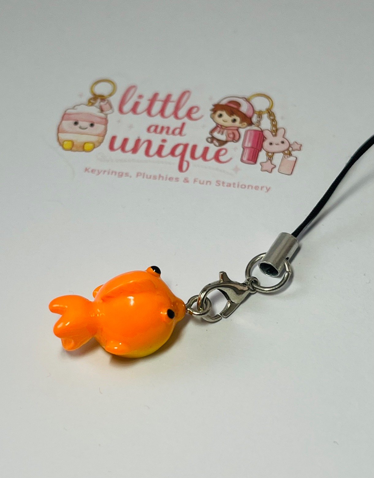 Gold Fish Phone Charm