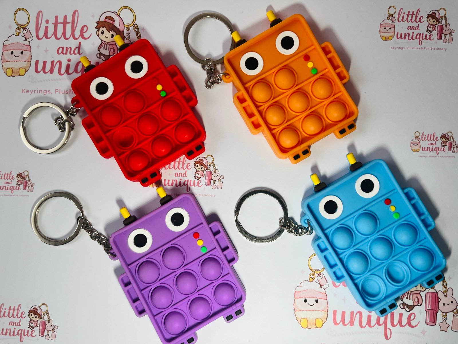 Robot Pop It Keyring