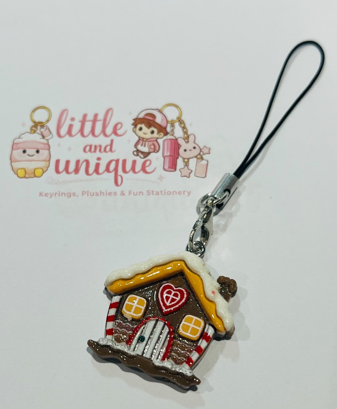 Gingerbread House Phone Charm