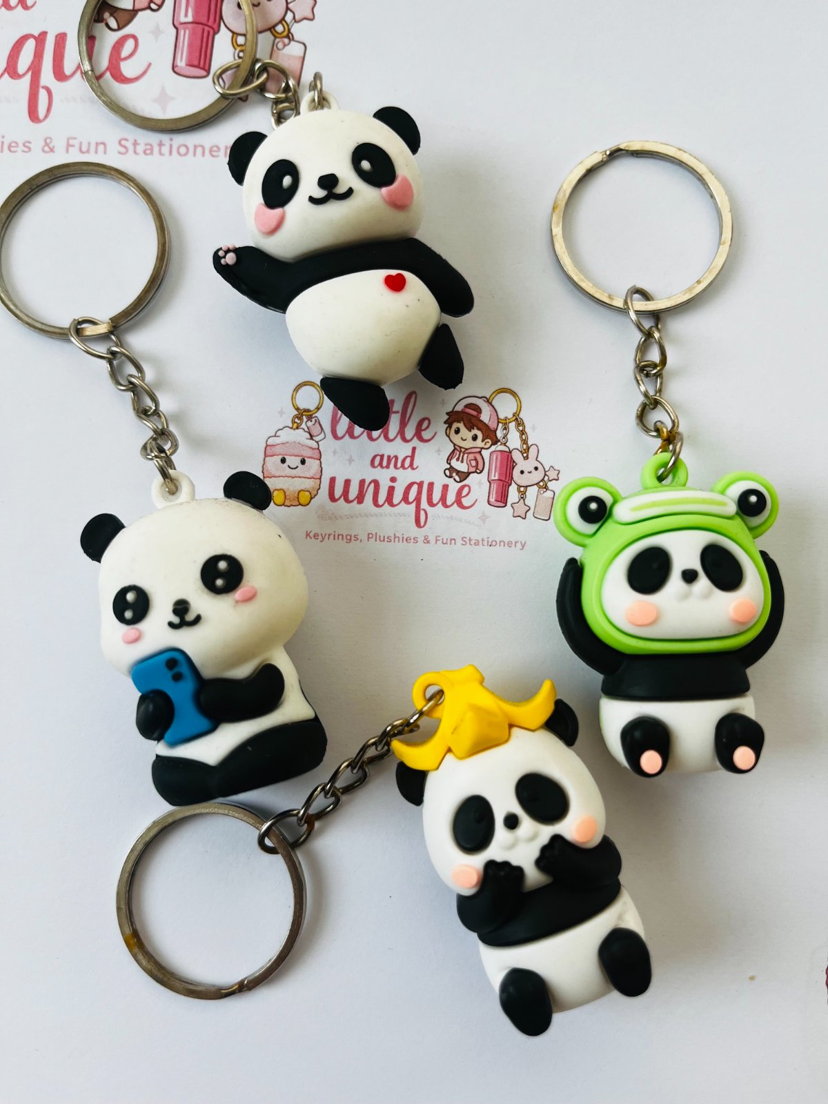 Cute Panda Character Keyrings