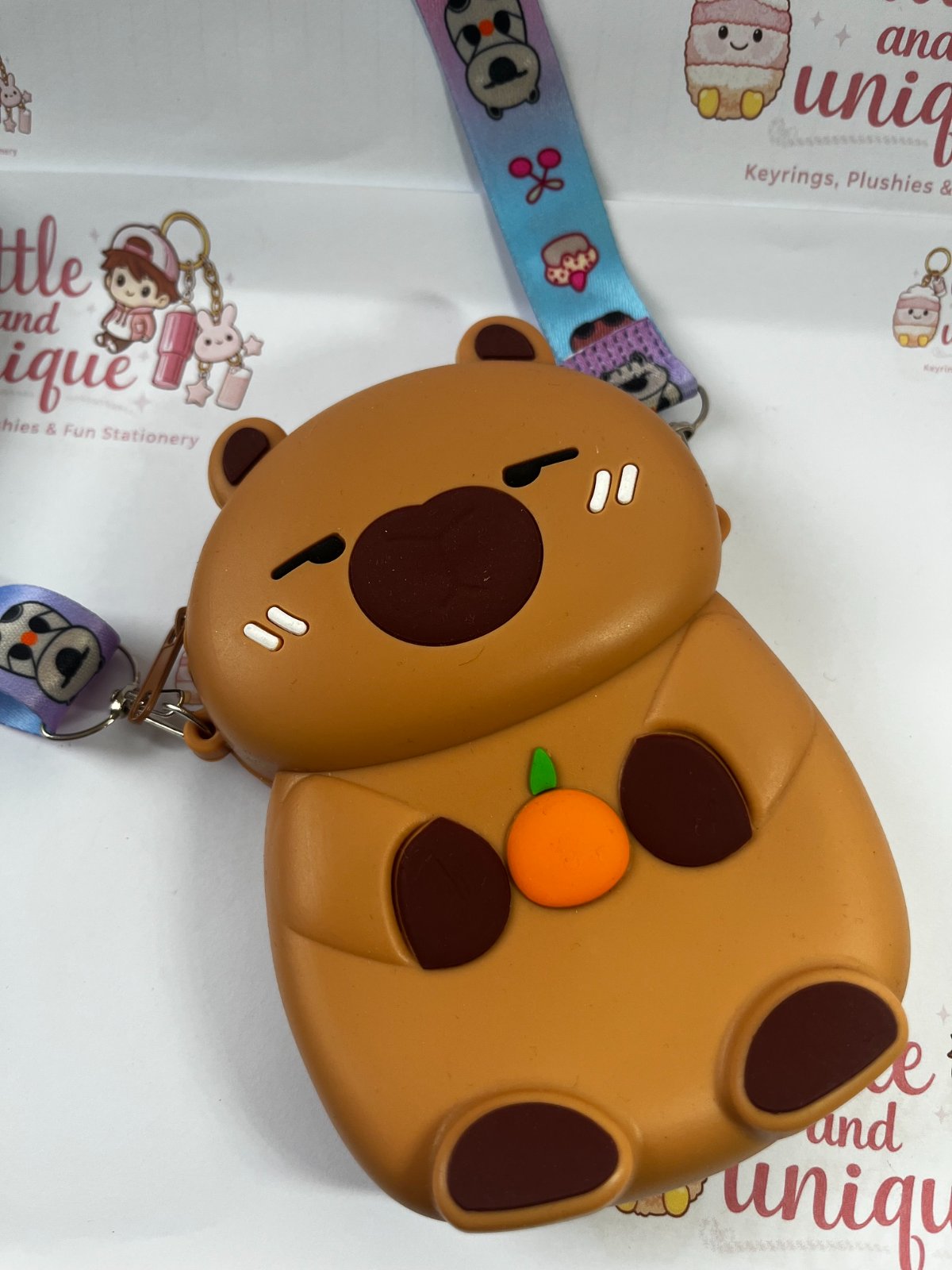 Capybara Silicone Bag with Strap
