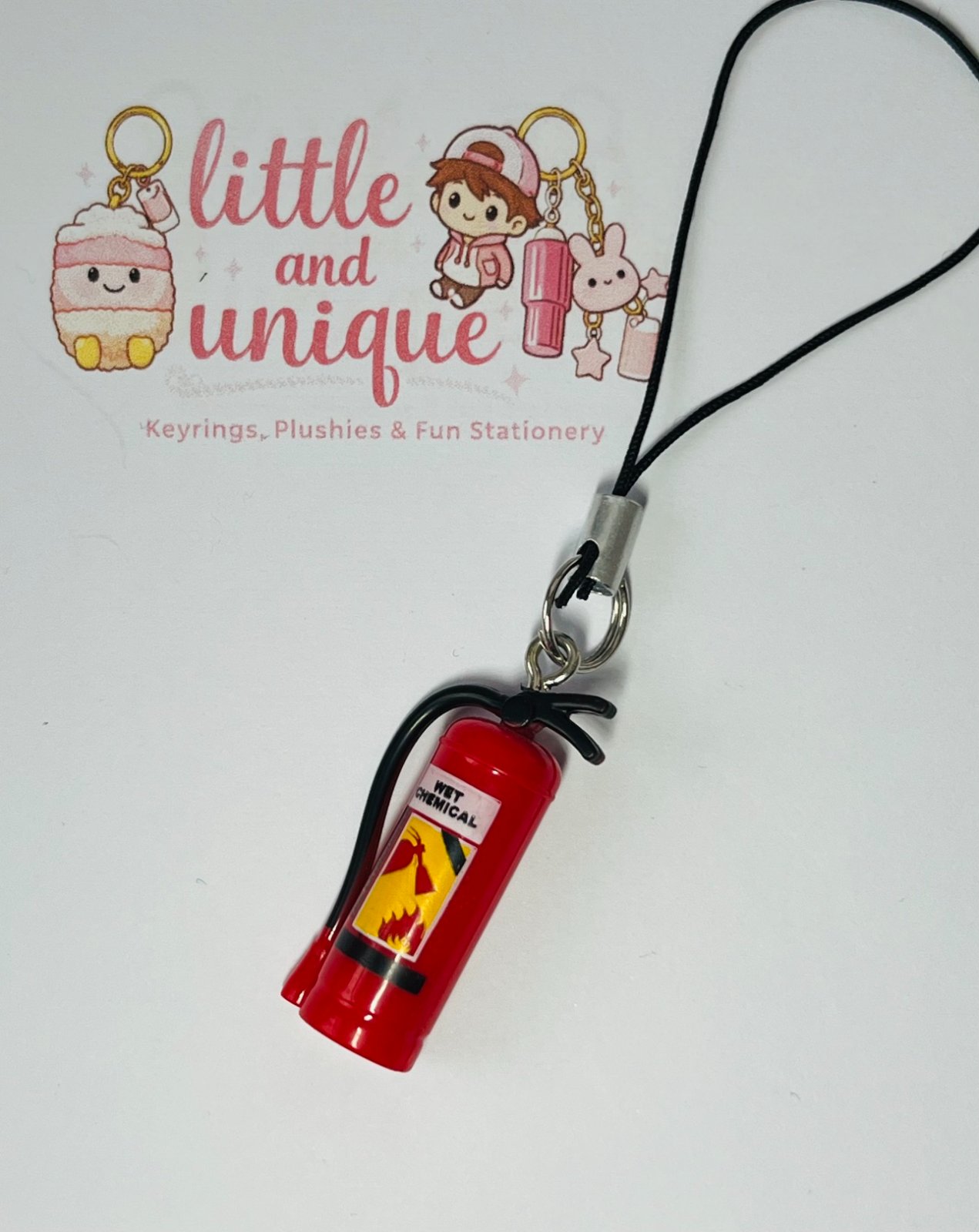 Fire Extinguisher Phone Charm