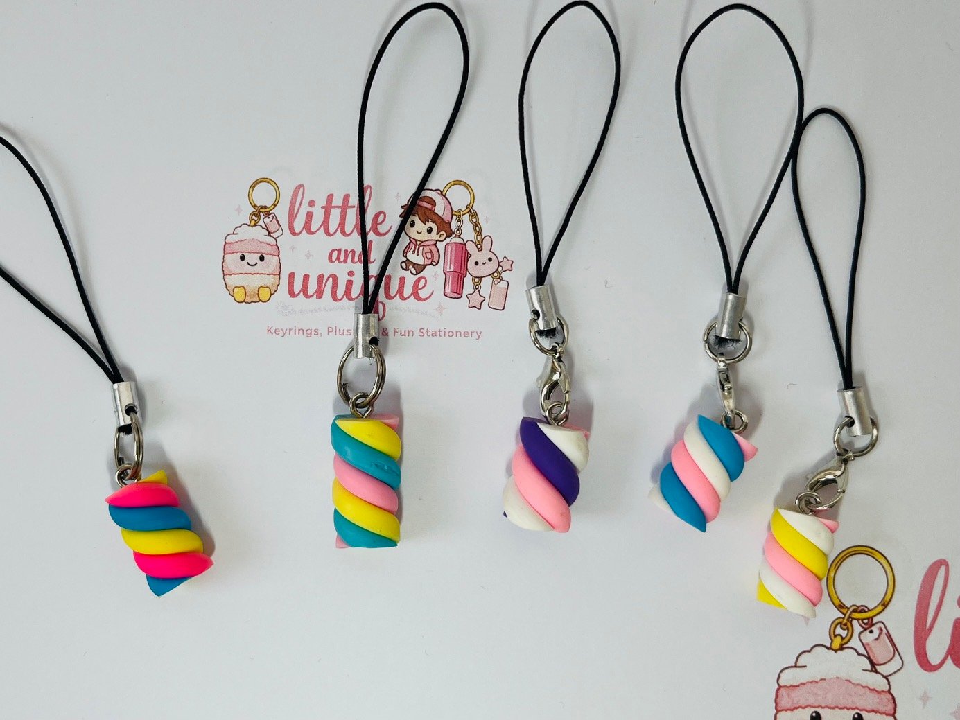 Twisted Marshmallow Phone Charm