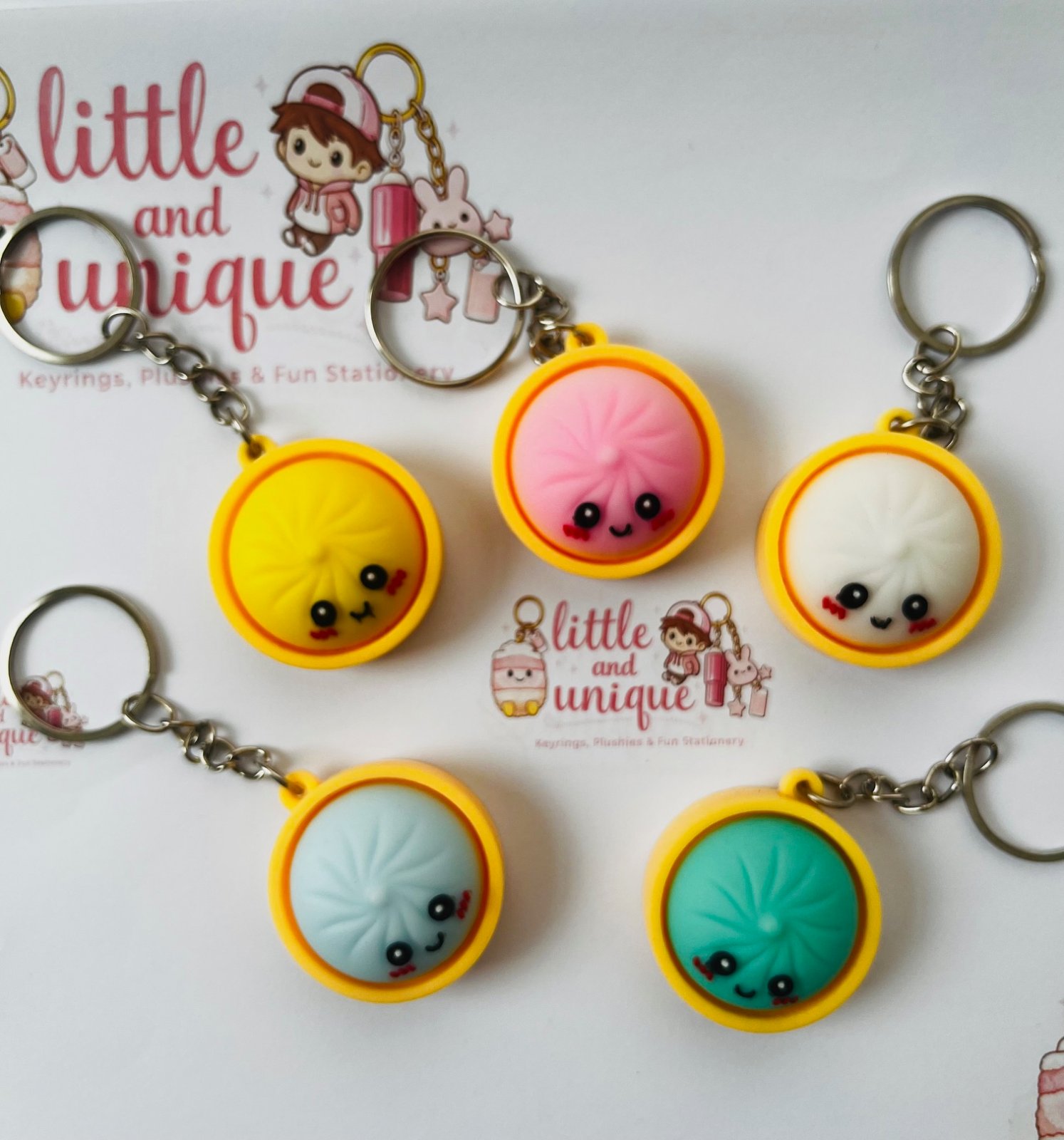 Cute Dumpling Keyrings