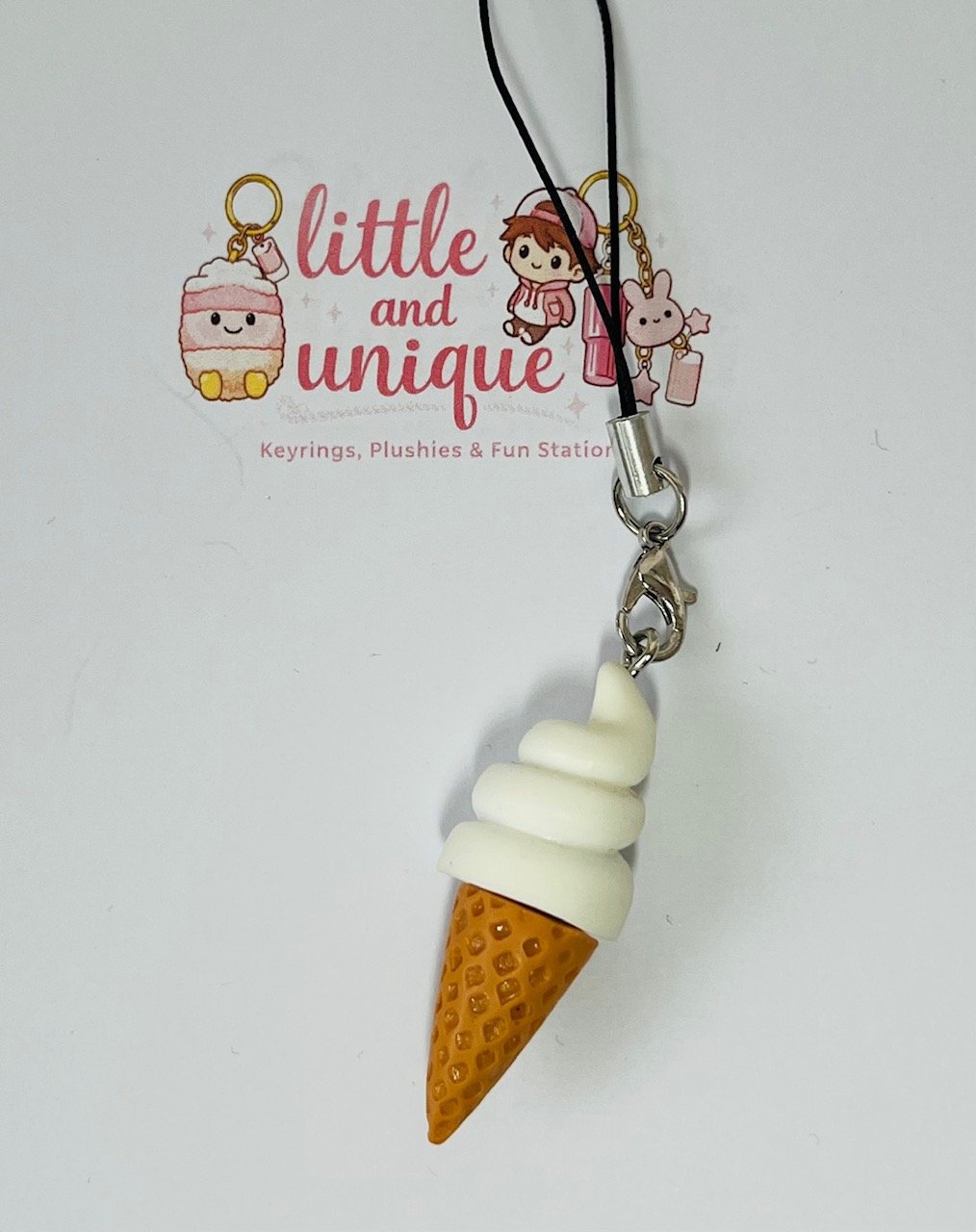 Ice Cream Cone Phone Charm
