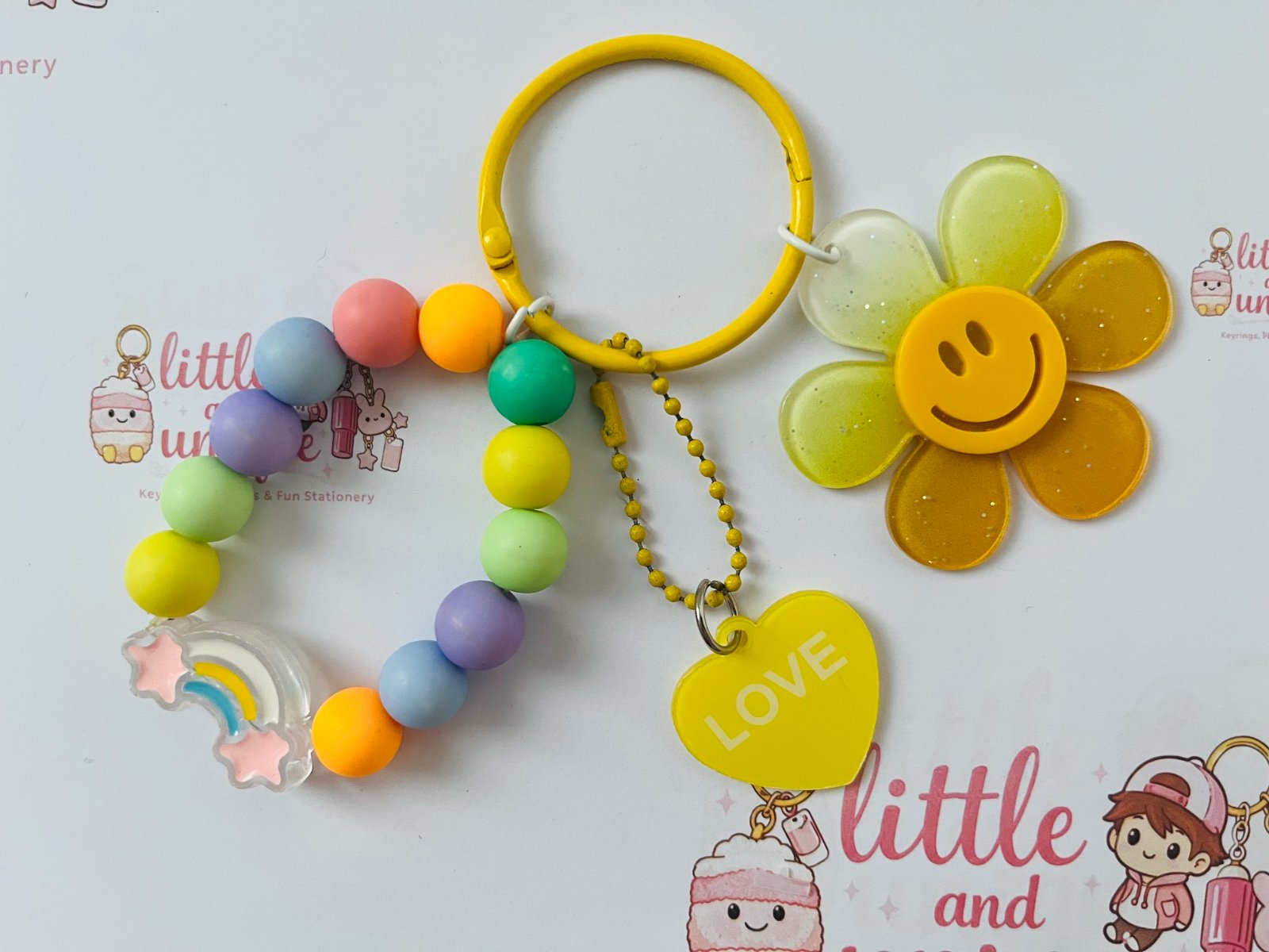 Yellow Flower Bag Charm