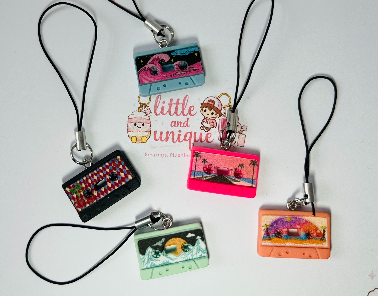 Music Tape Phone Charm