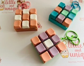 Square Click Board Keyring