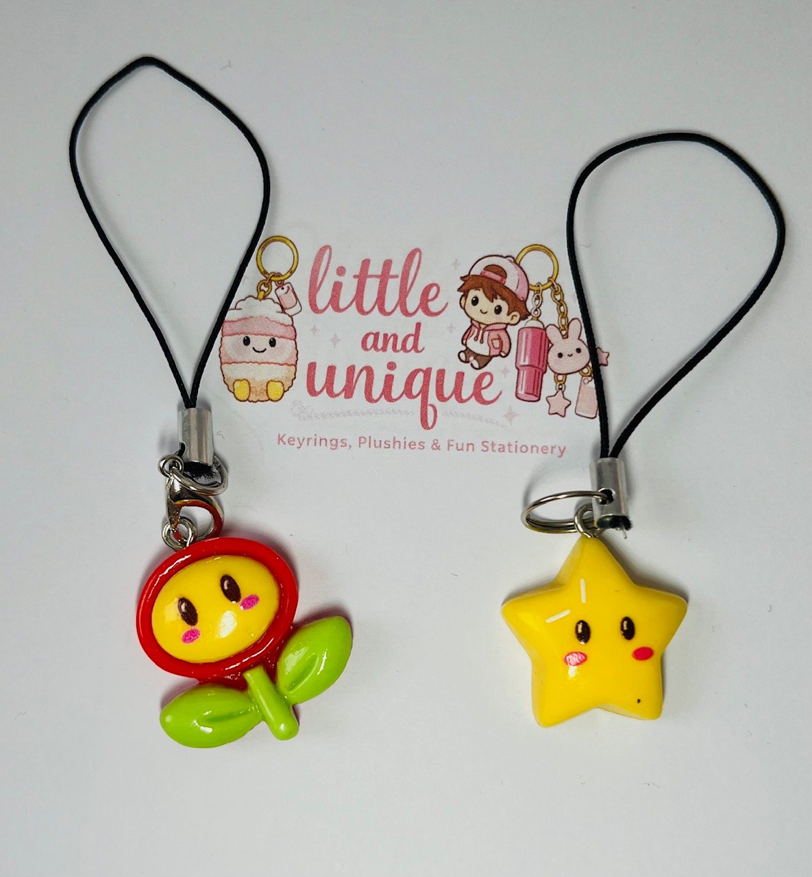 Flower or Star Phone Charm