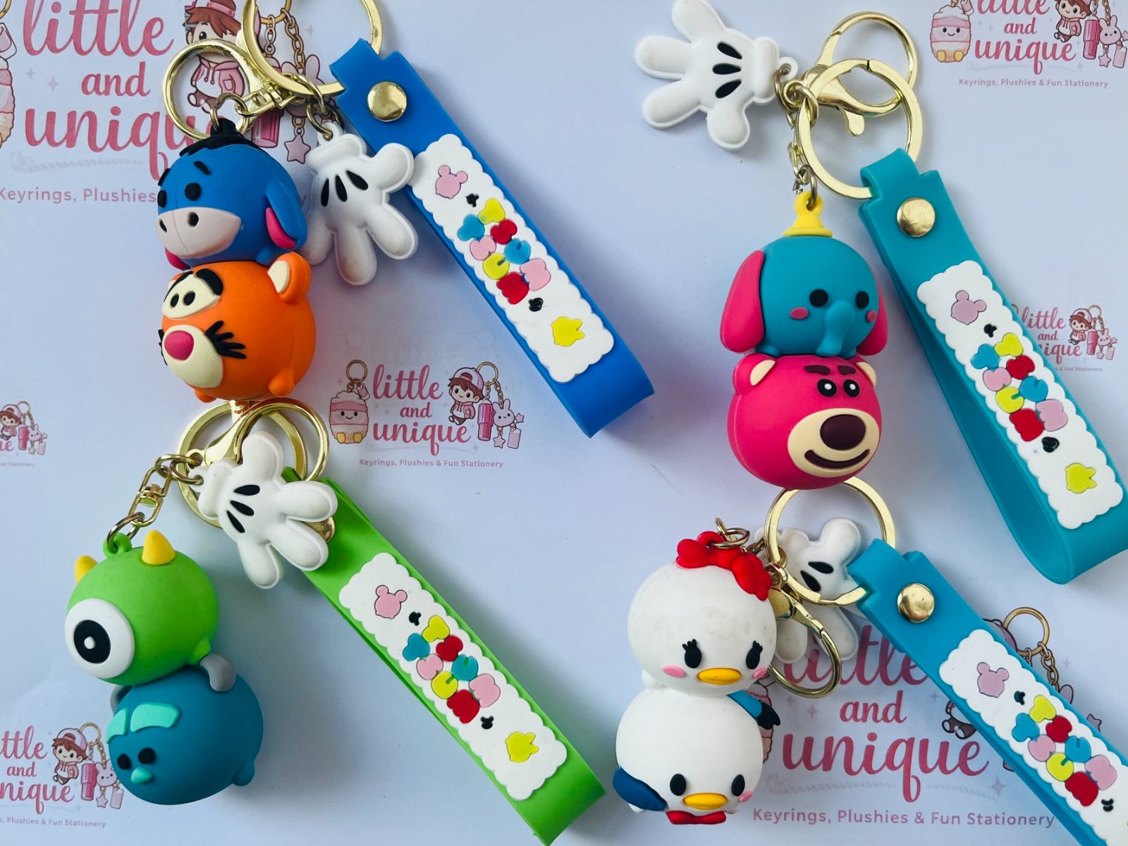 Cute Character Stacked Keyrings