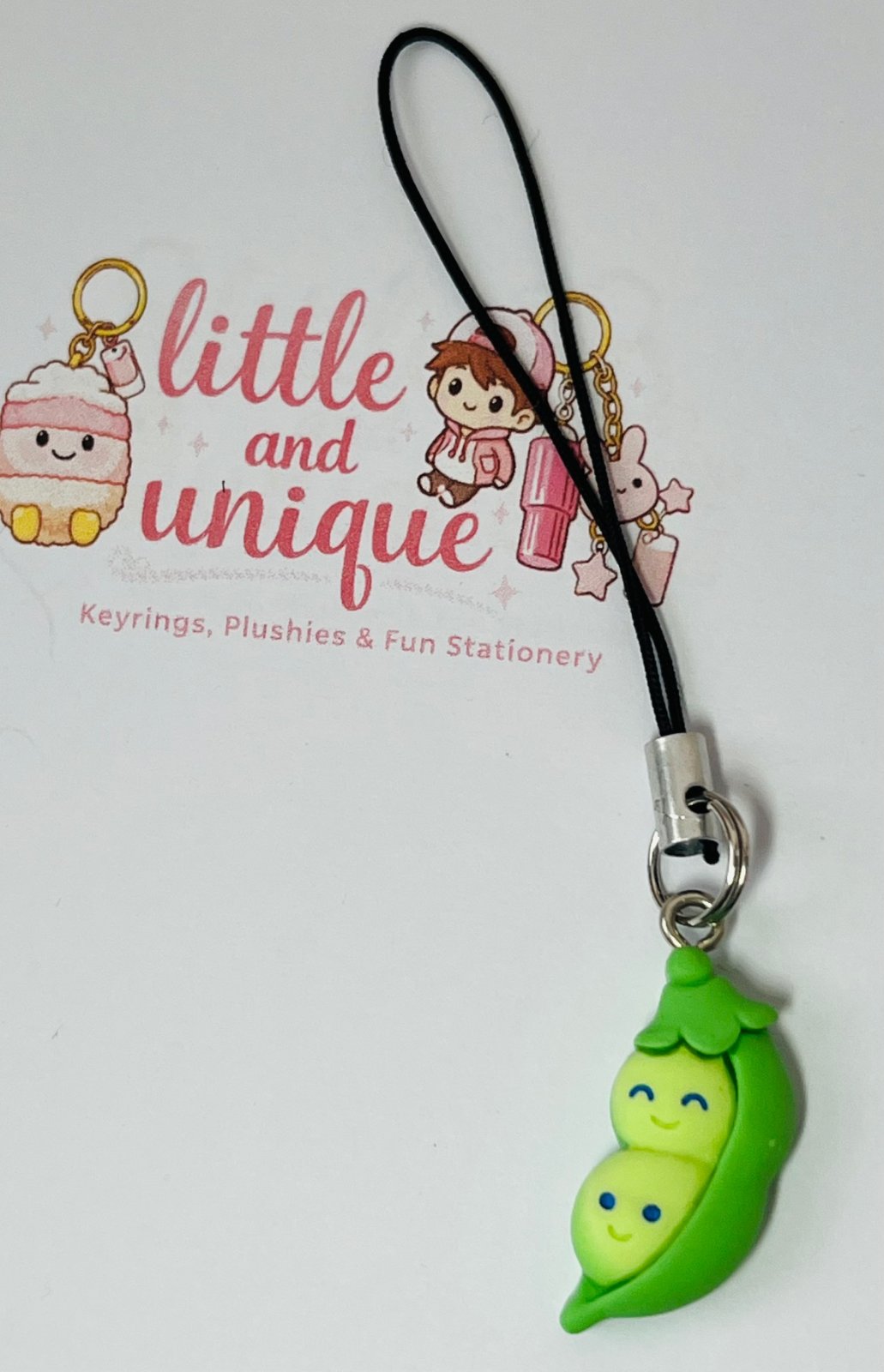 Peas in a Pod Phone Charm