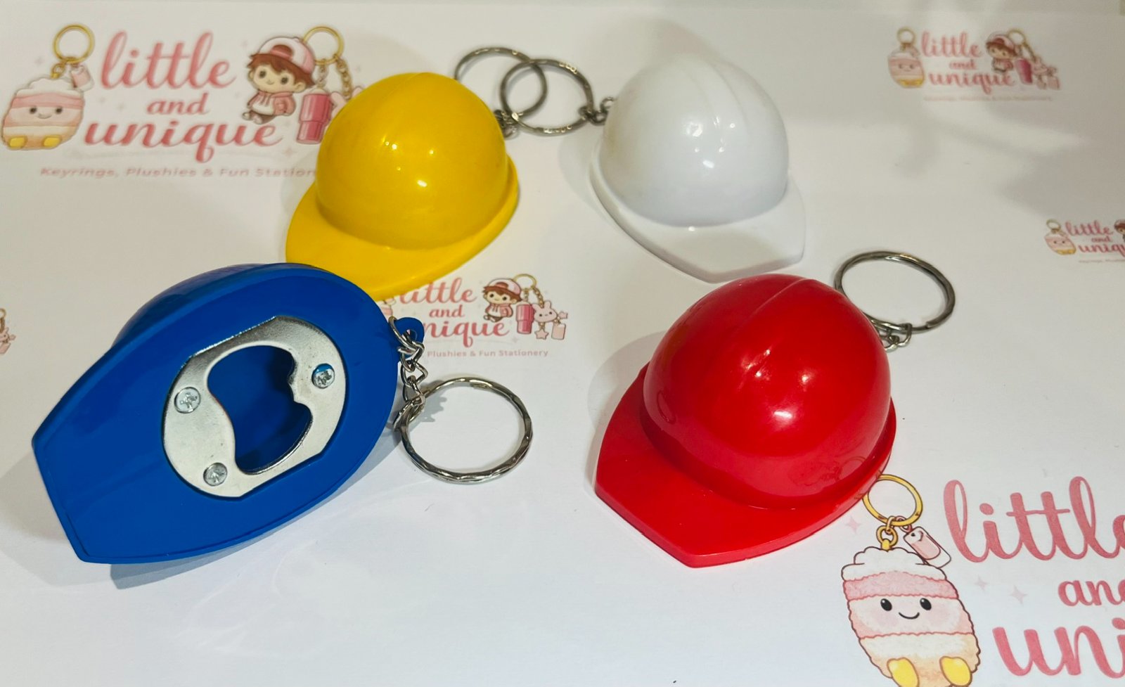 Hard Hat Bottle Opener Keyring