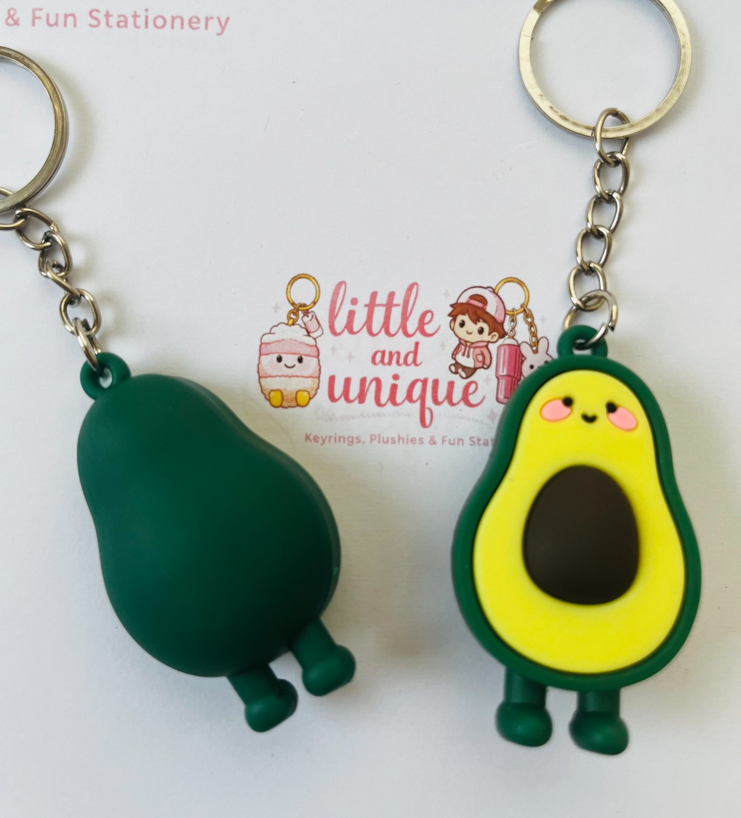 Cute Avocado Keyring