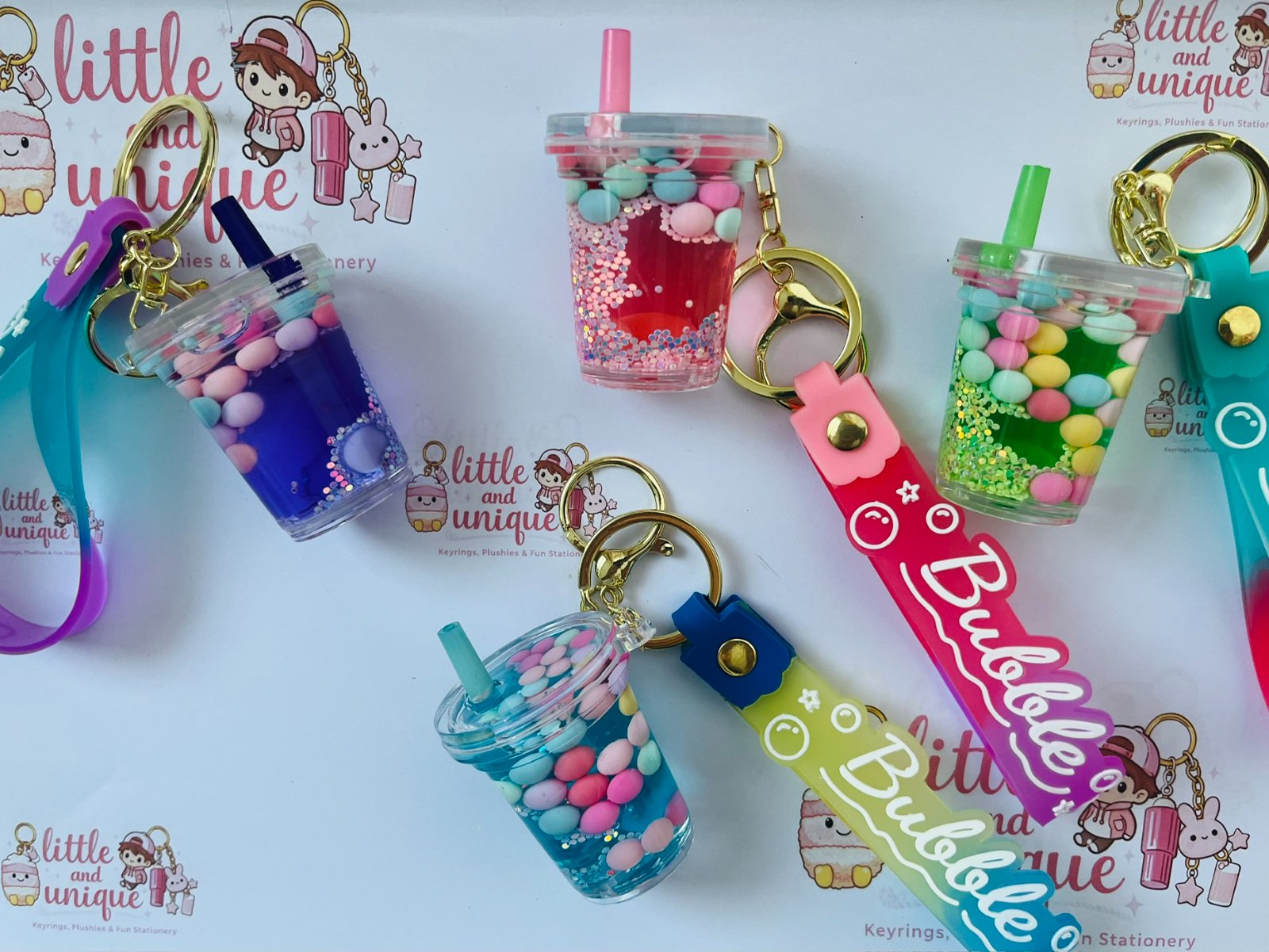 Bubble Tea Cup Keychains