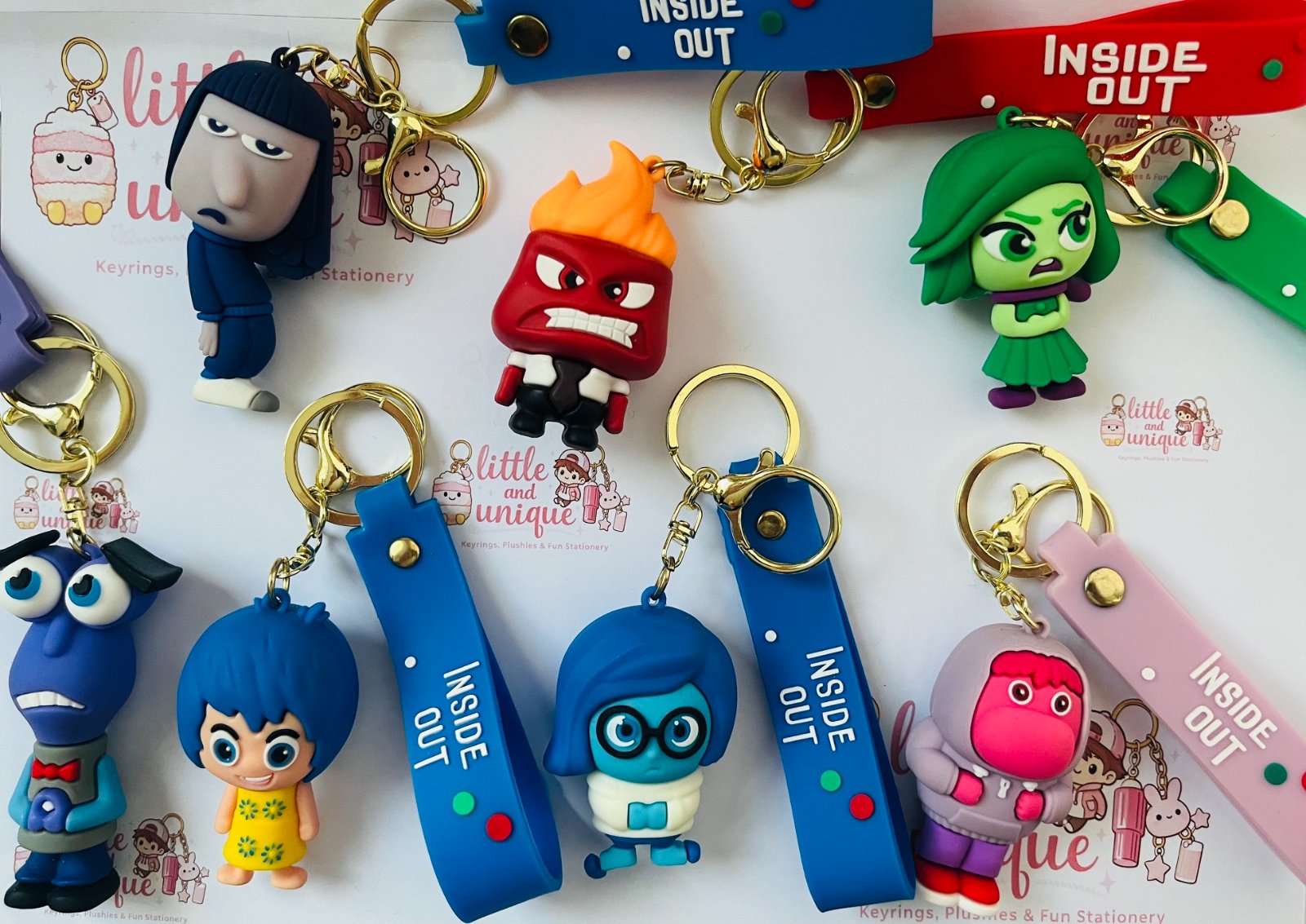 Inside Out Character Keyrings
