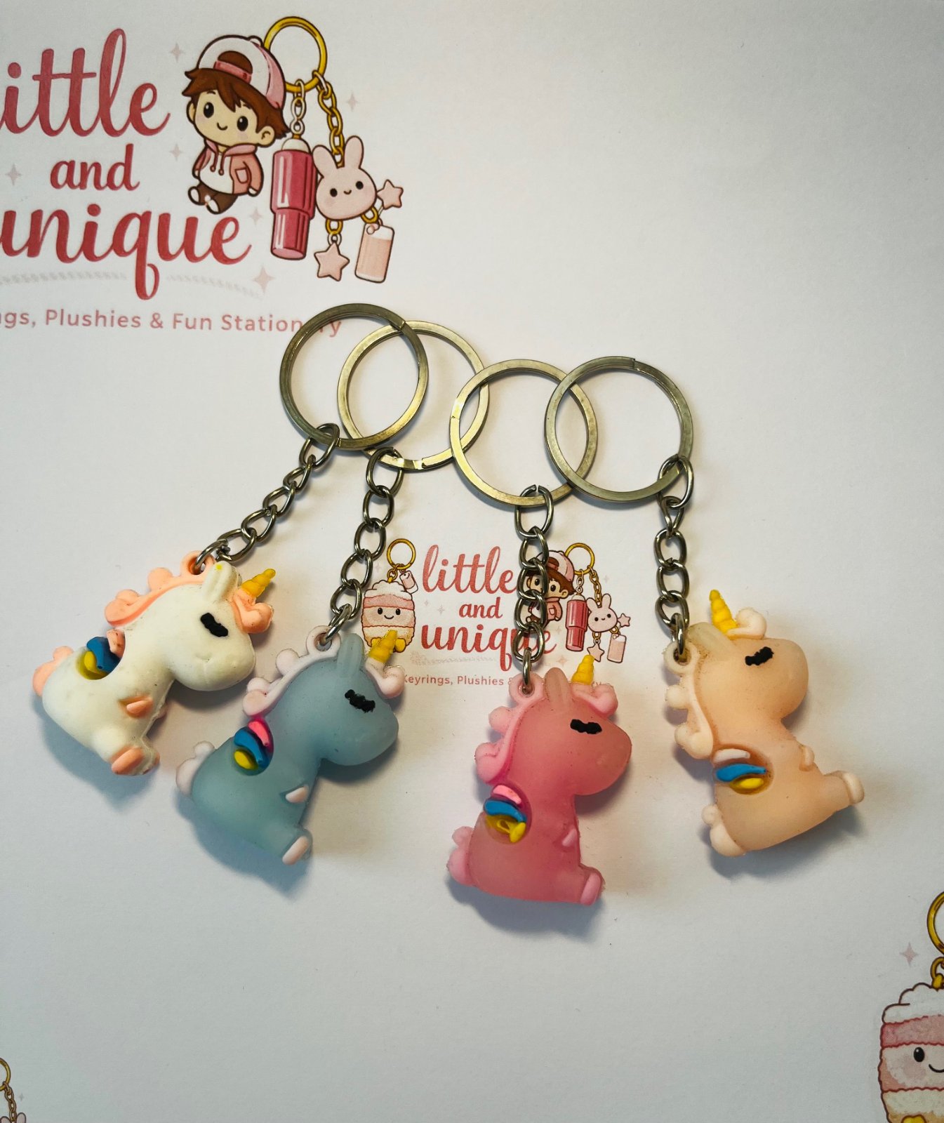 Cute Unicorns Keyrings