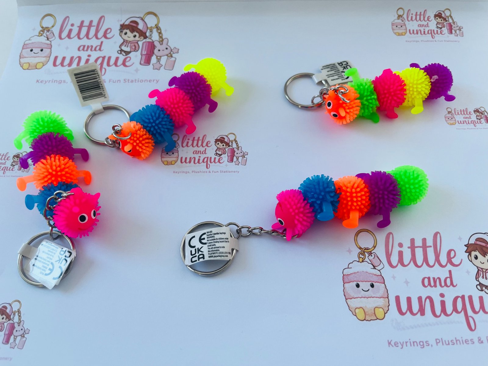 Caterpiller stretchy keyring