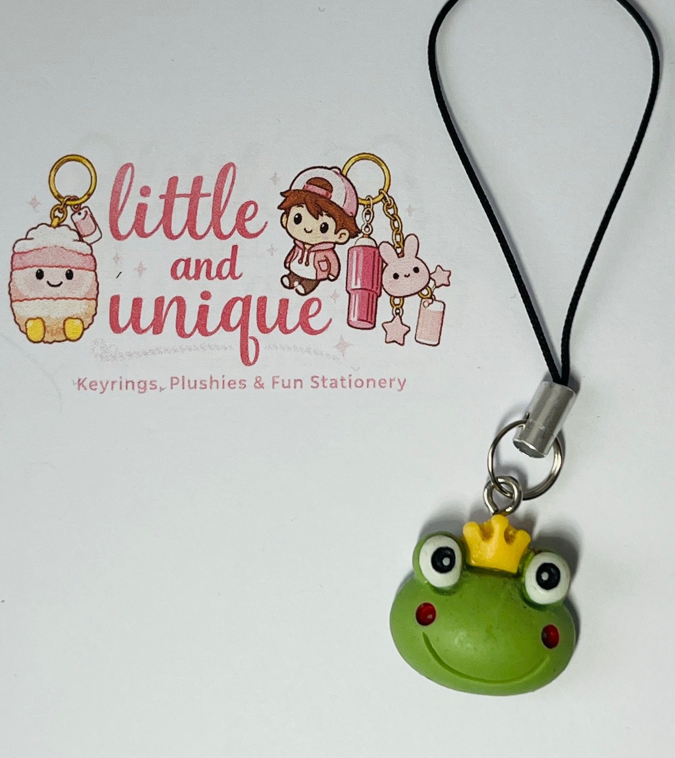 Prince Frog Phone Charm