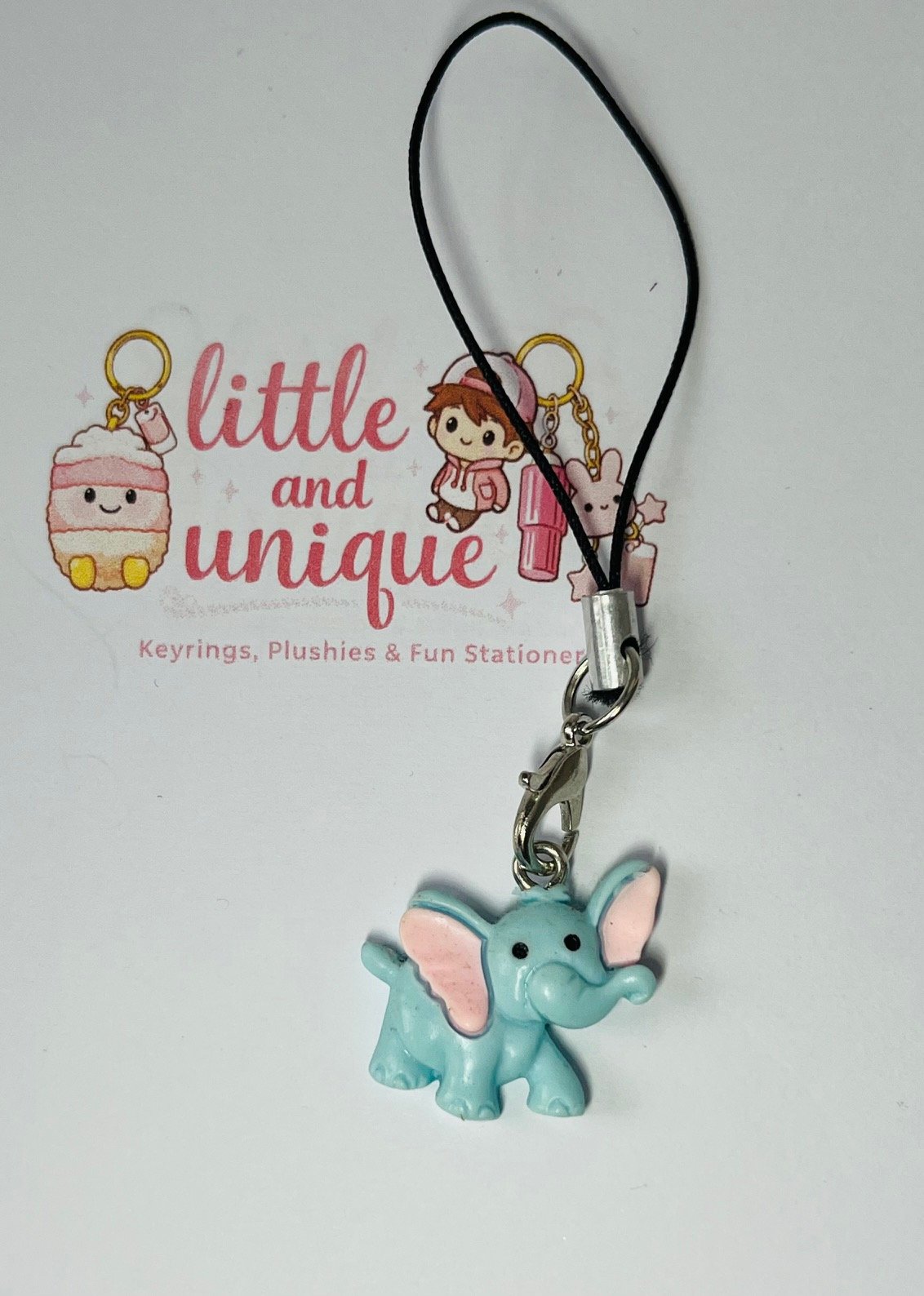 Small Elephant Phone Charm