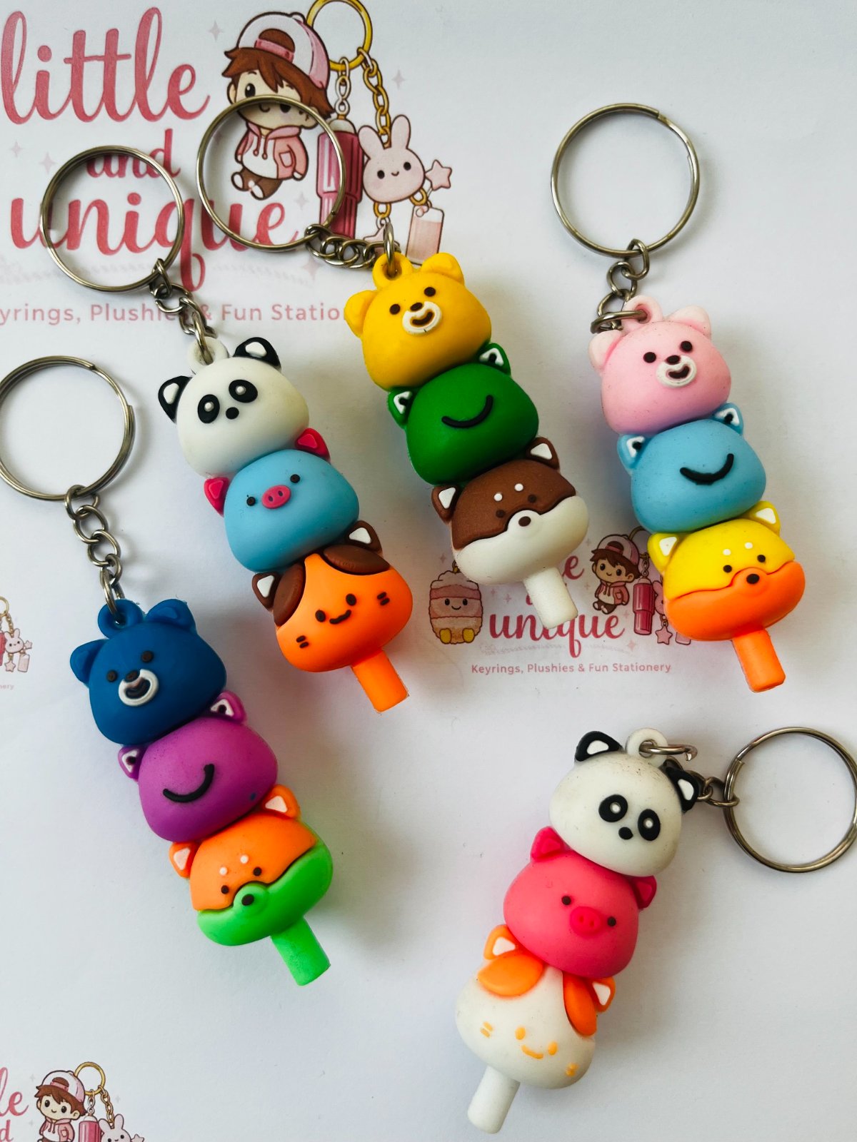 Cute Animal Skewer Keyrings