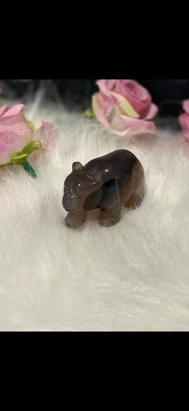 Grey agate bear