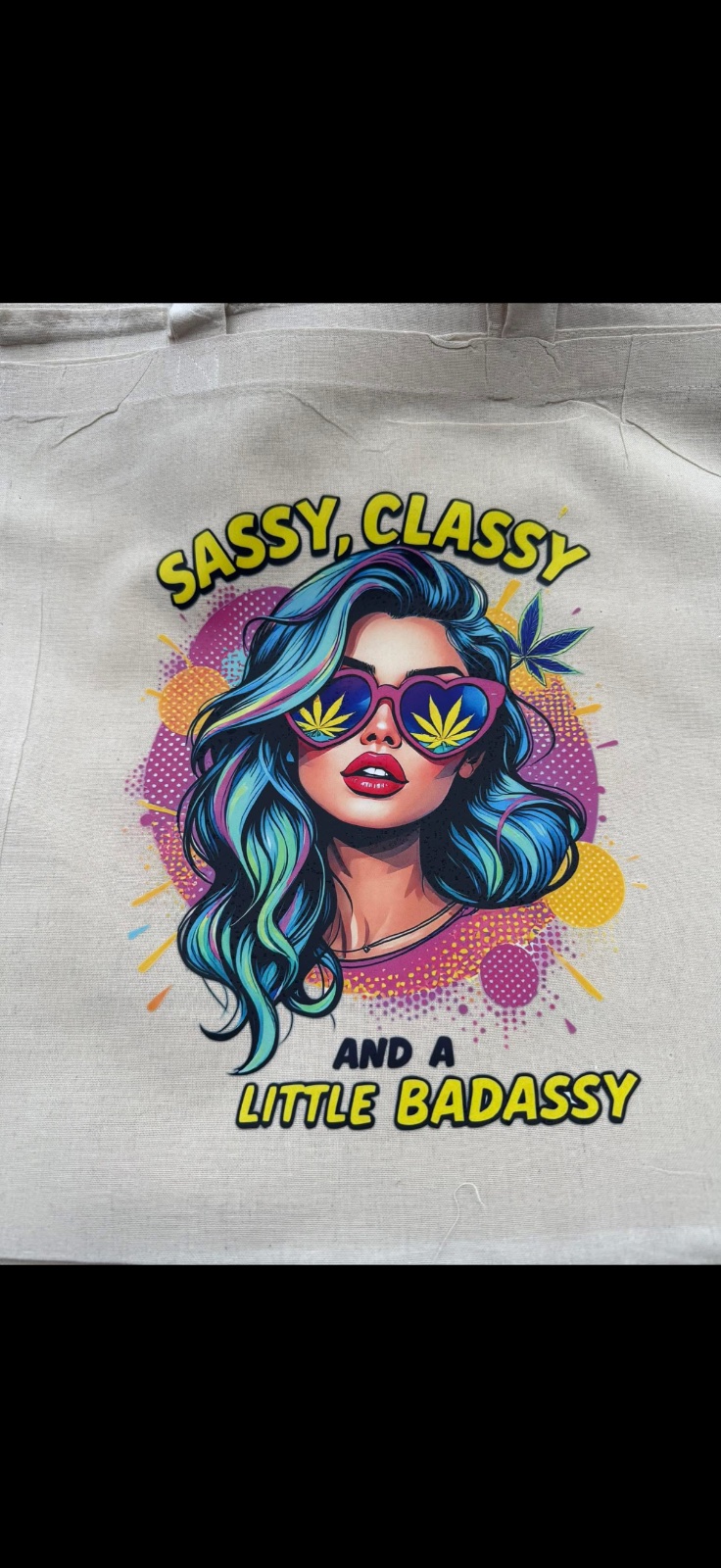 Sassy classy badassy tote bag