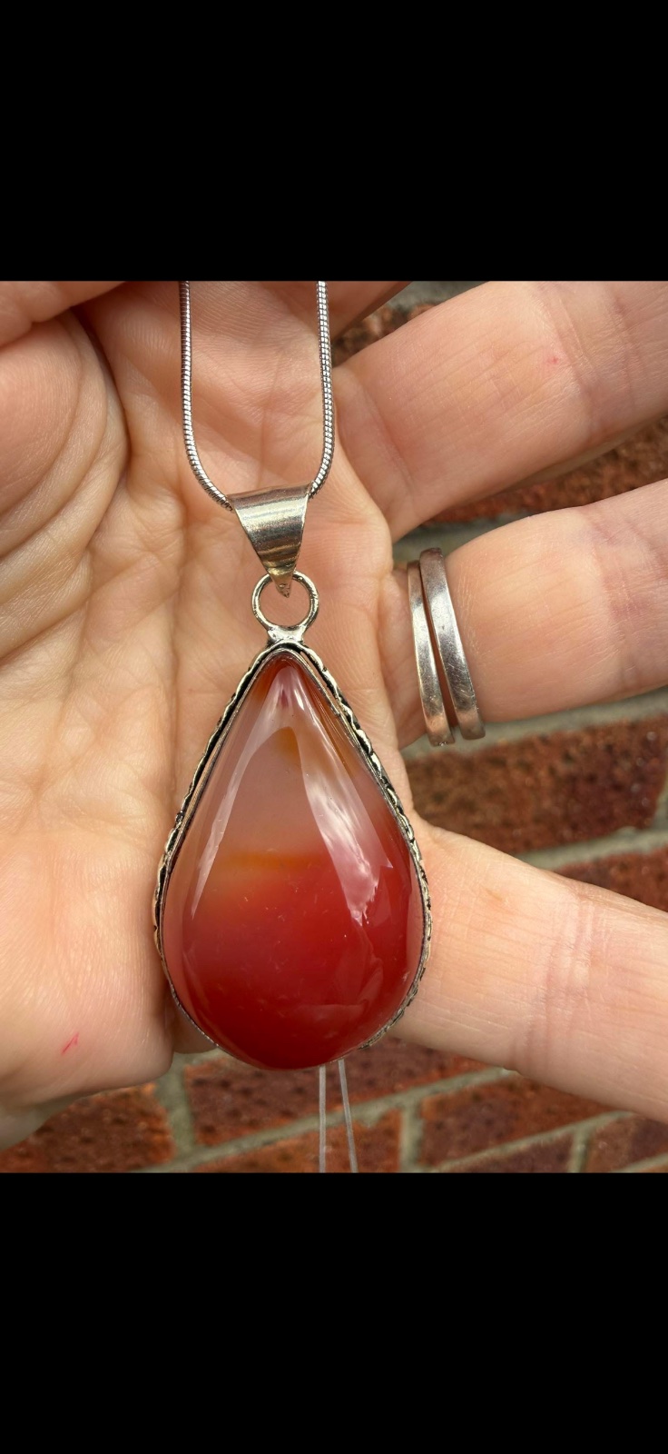 Carnelian pendant
